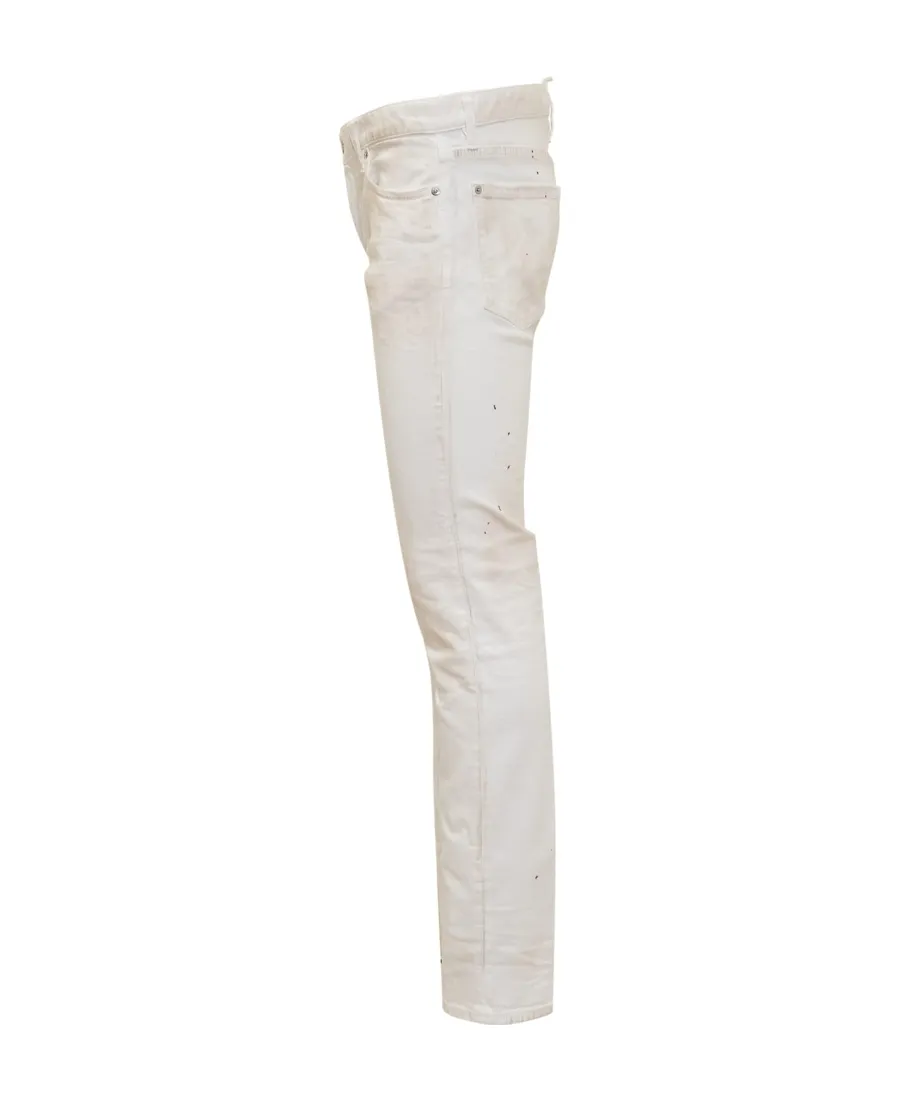 Dsquared2 Paint Splatter Straight-Leg Skinny Jeans