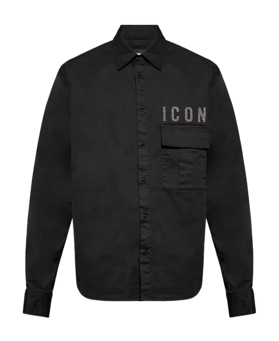 Dsquared2 Icon Embellished Buttoned Shirt