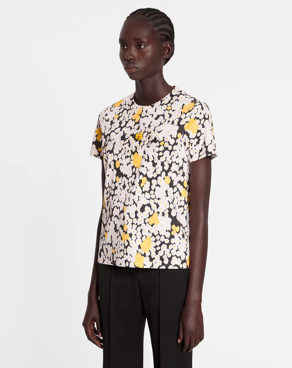 Lanvin Daisy Printed Crewneck T-Shirt