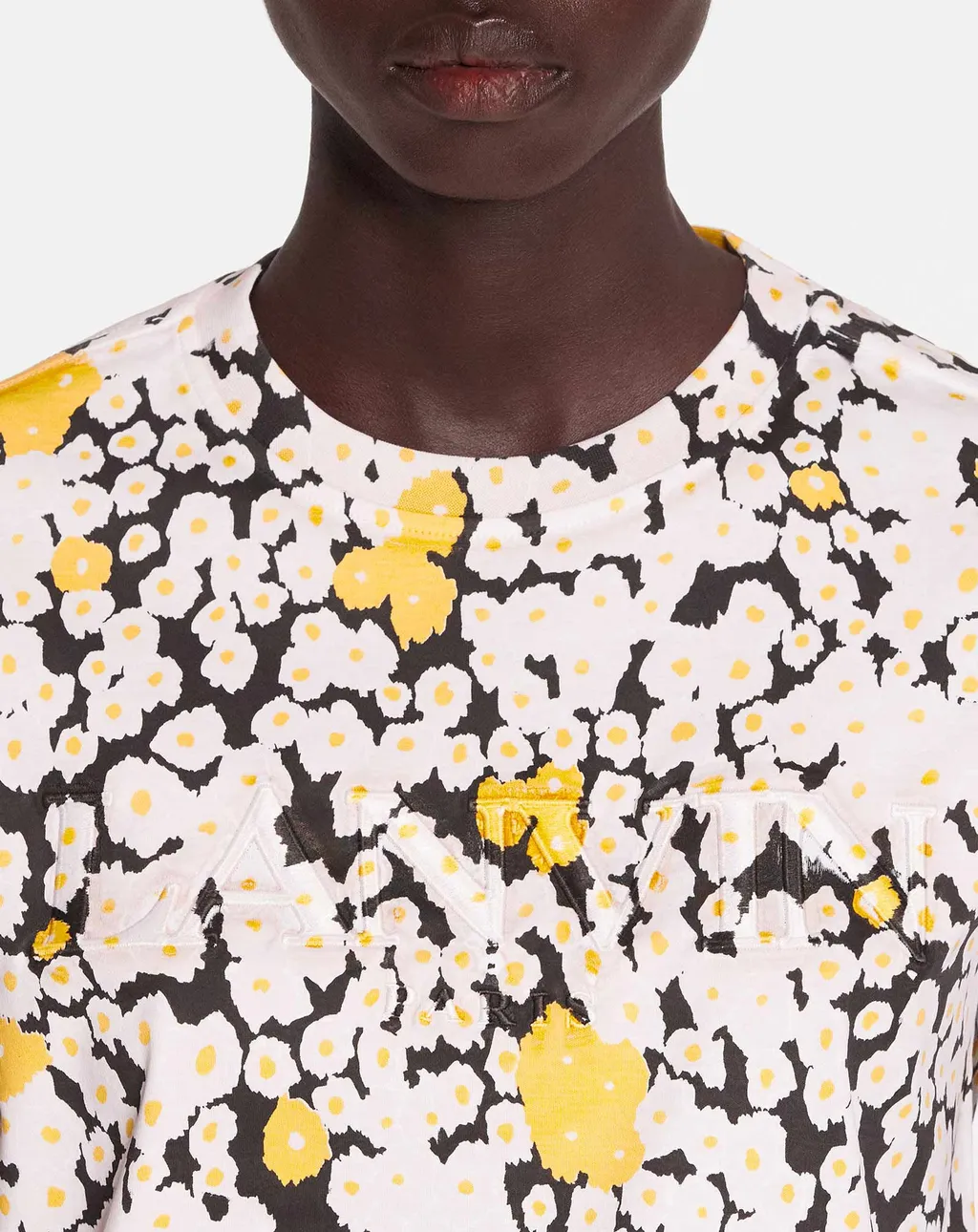 Lanvin Daisy Printed Crewneck T-Shirt