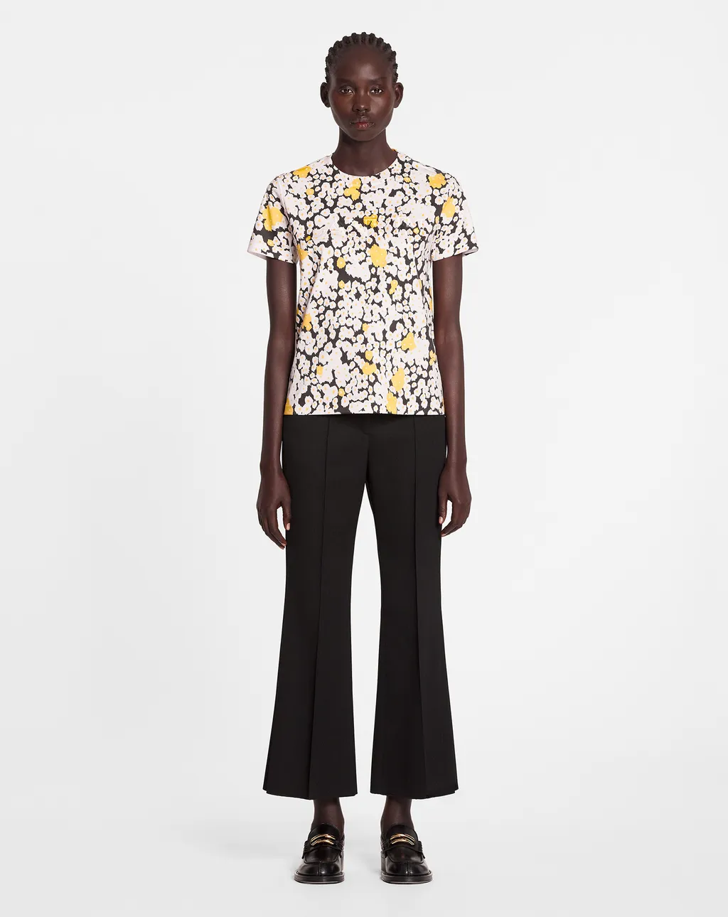 Lanvin Daisy Printed Crewneck T-Shirt