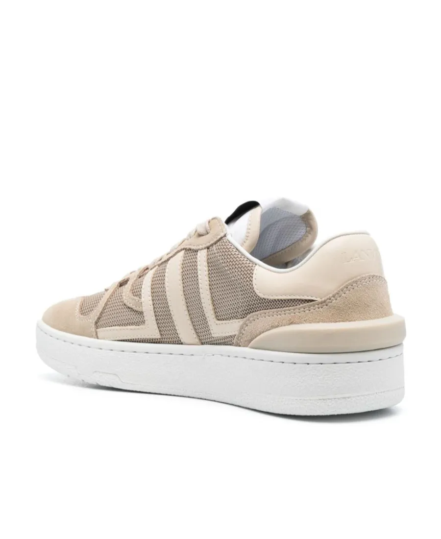 Lanvin Clay Mesh Lace-Up Sneakers