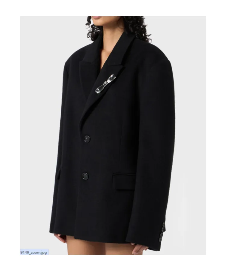 Bijoux-Pin Felted Coat