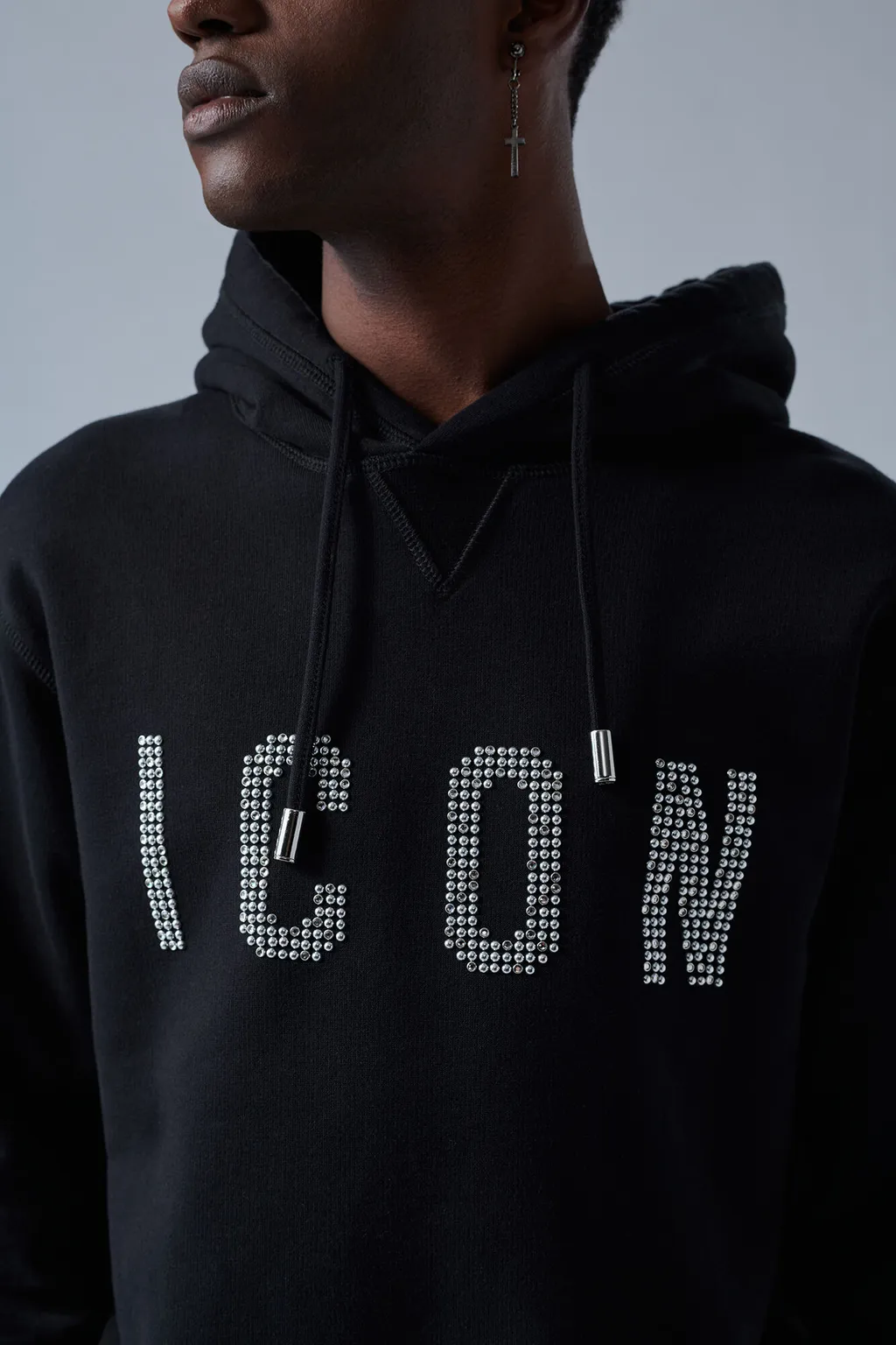 Dsquared2 Icon Embellished Drawstring Hoodie