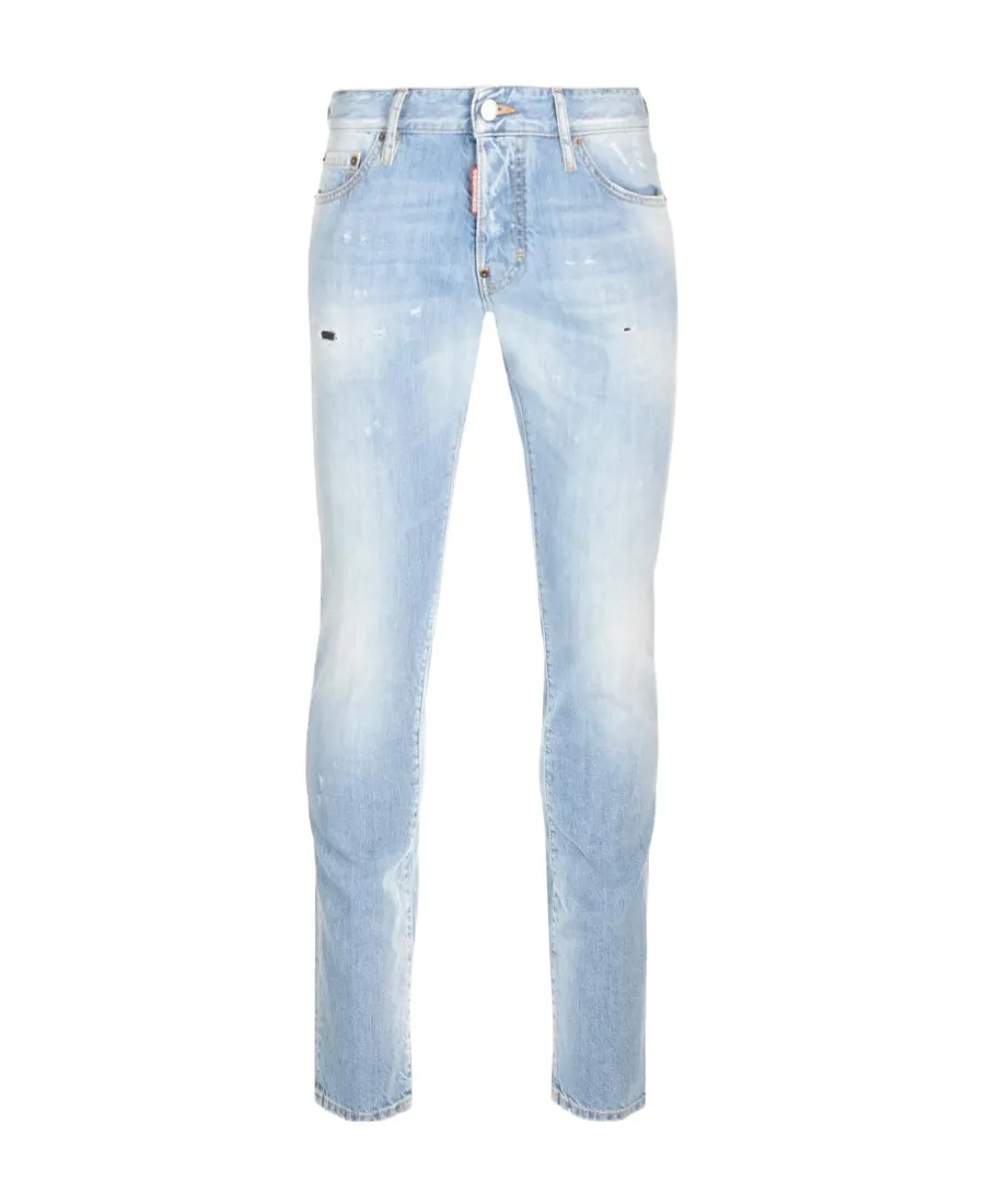 Dsquared2 Straight-Leg Distressed Jeans