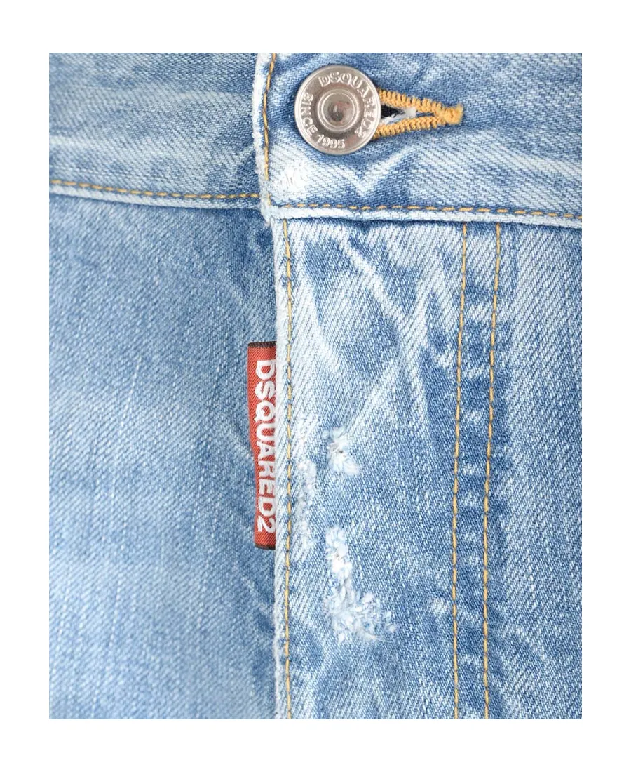 Dsquared2 Straight-Leg Distressed Jeans