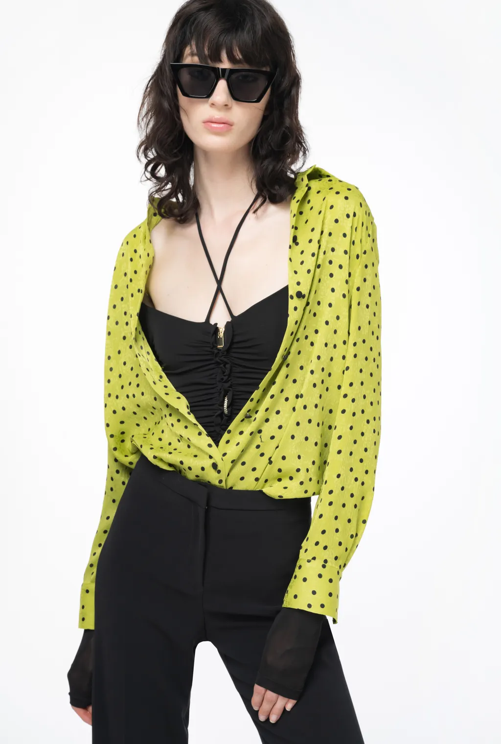 Pinko High Waist Flared Trousers