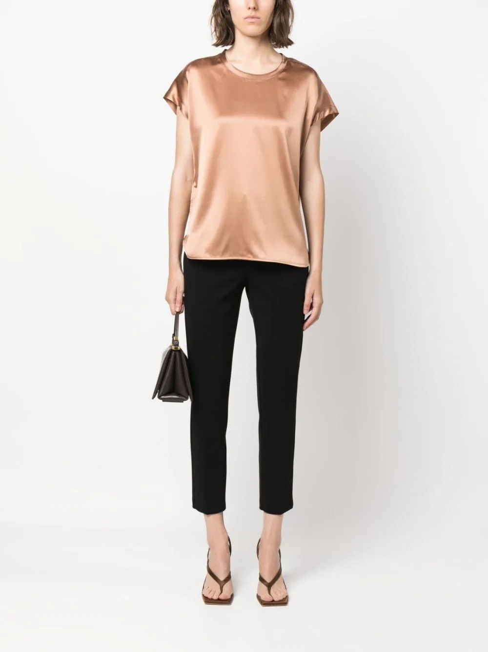 Pinko High Waist Tapered Leg Trousers