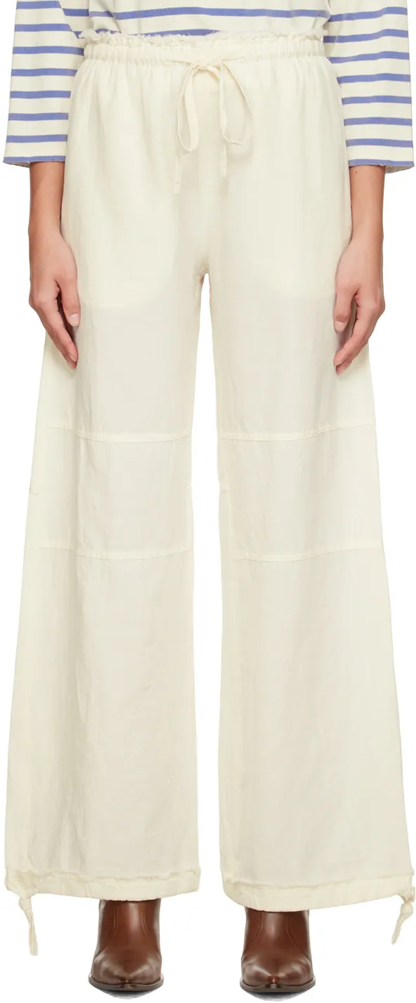 Drawstring-Detail Palazzo Pants