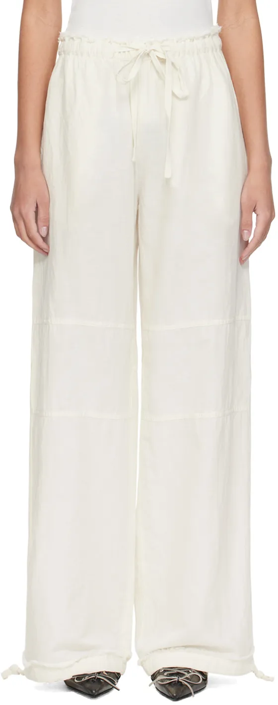 Drawstring-Detail Palazzo Pants
