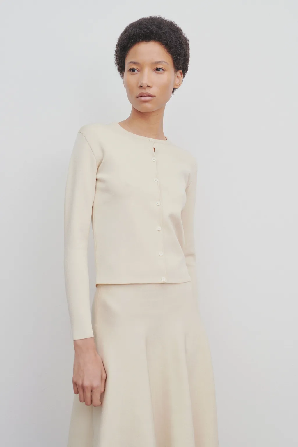 Corole Ribbed-Knit Cardigan