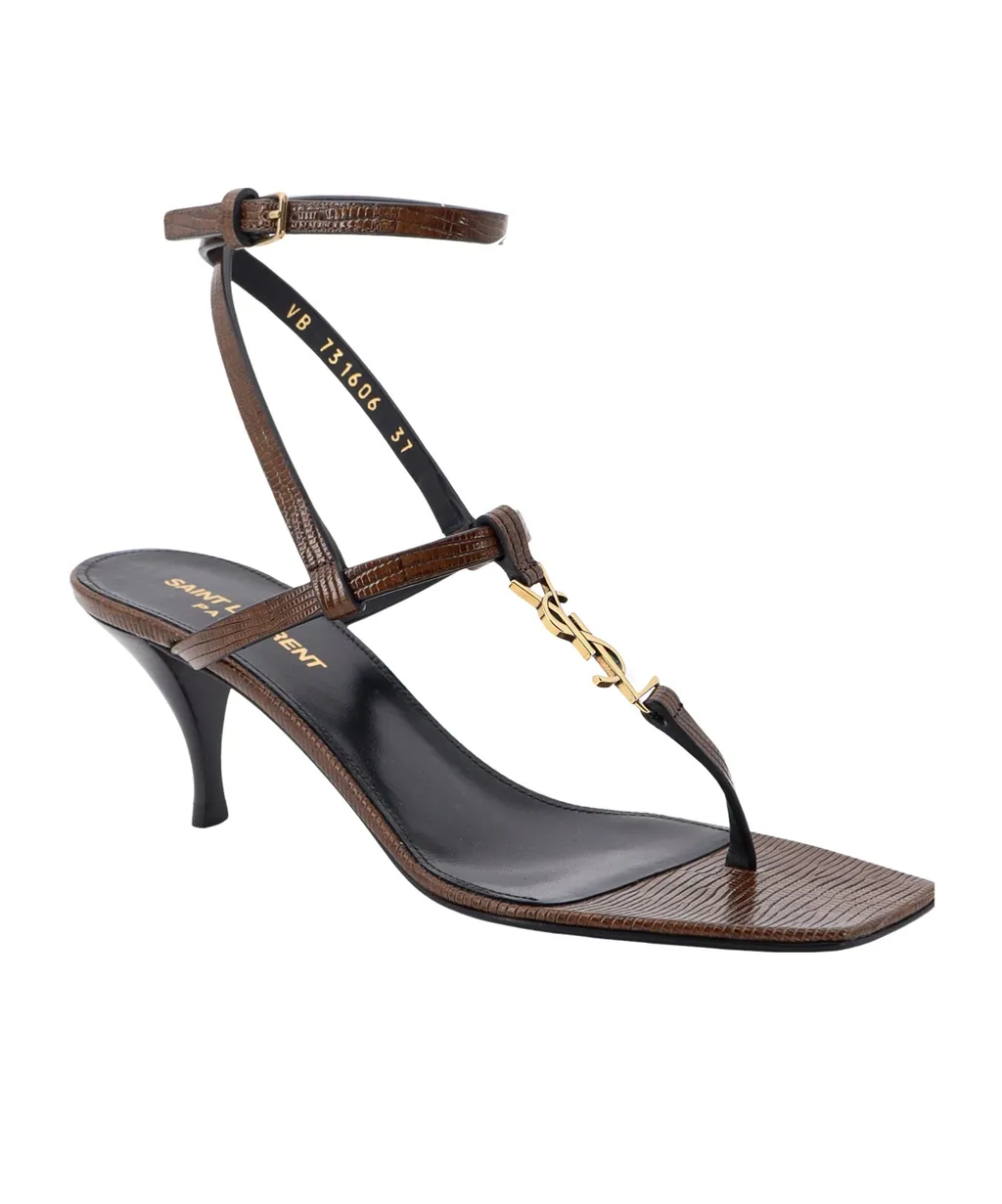 Saint Laurent Cassandra Open Toe Sandals