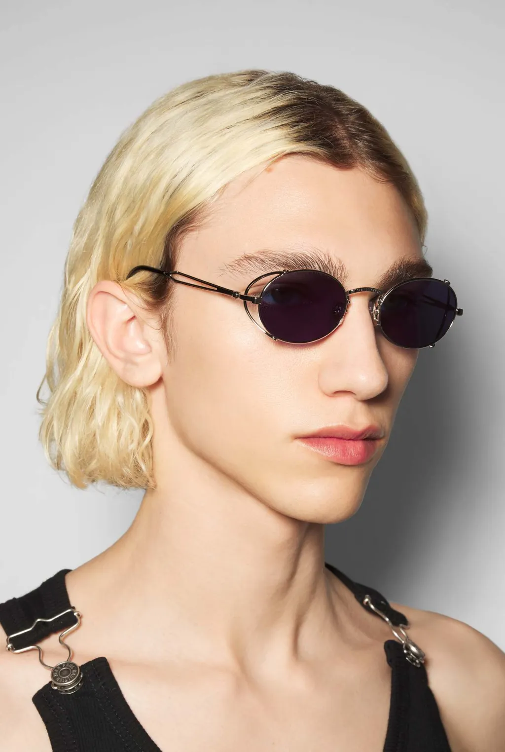 The Silver 55-3175 Round-Frame Sunglasses