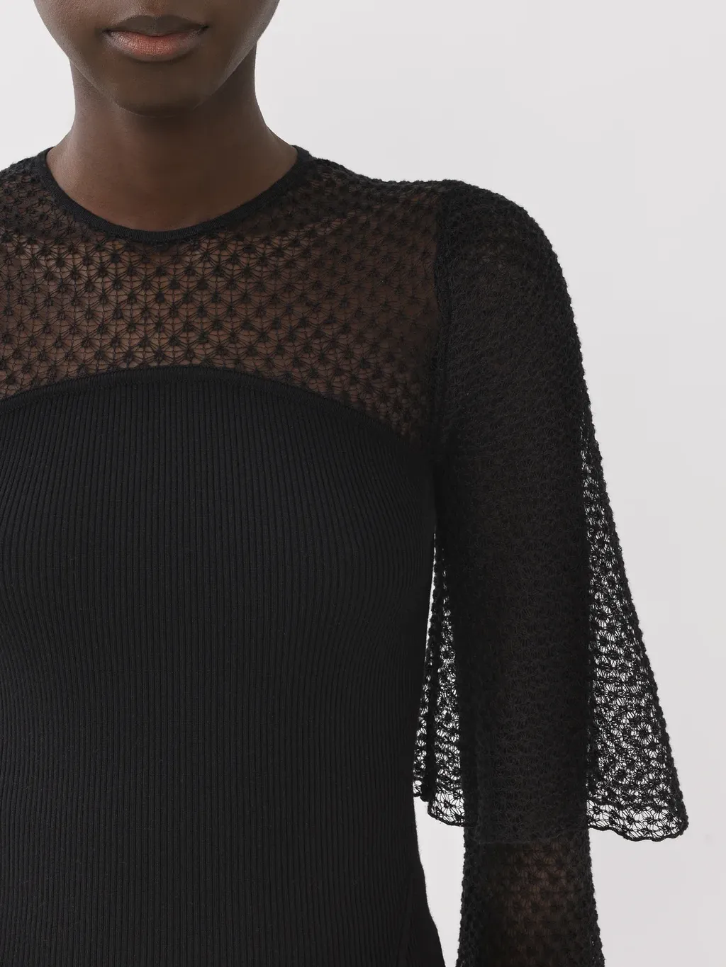 Round Neck Lace Sweater