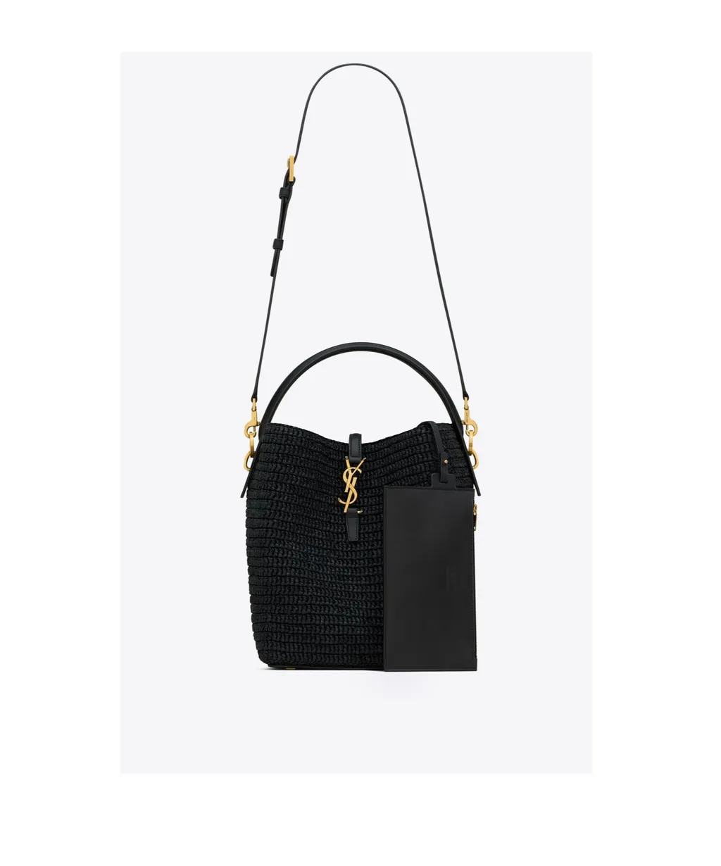 Saint Laurent Le 37 Logo Plaque Bucket Bag