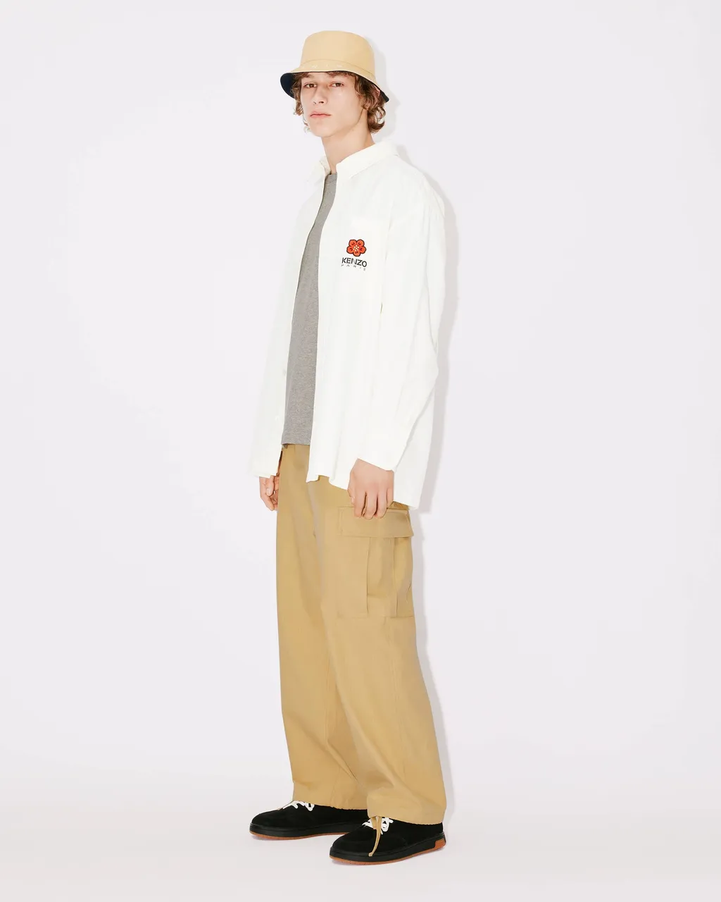 Kenzo Boke Flower Embroidered Buttoned Shirt