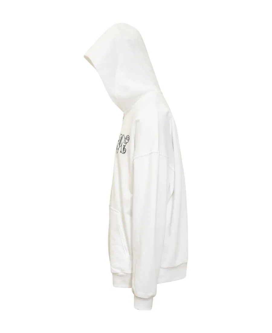 Palm Angels Pa Monogram Zipped Hoodie