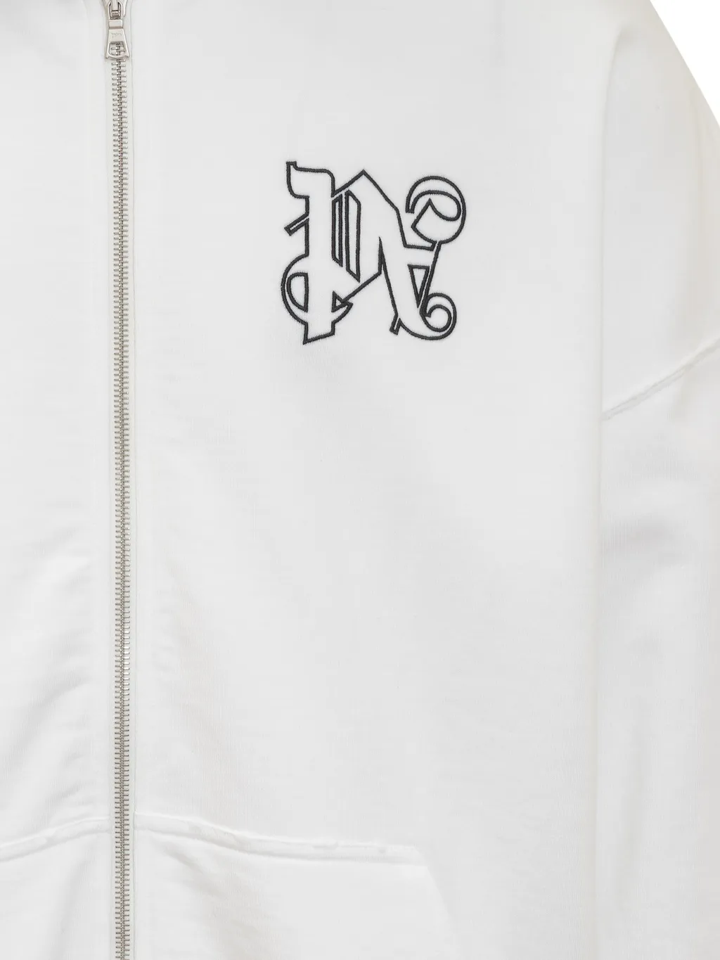 Palm Angels Pa Monogram Zipped Hoodie