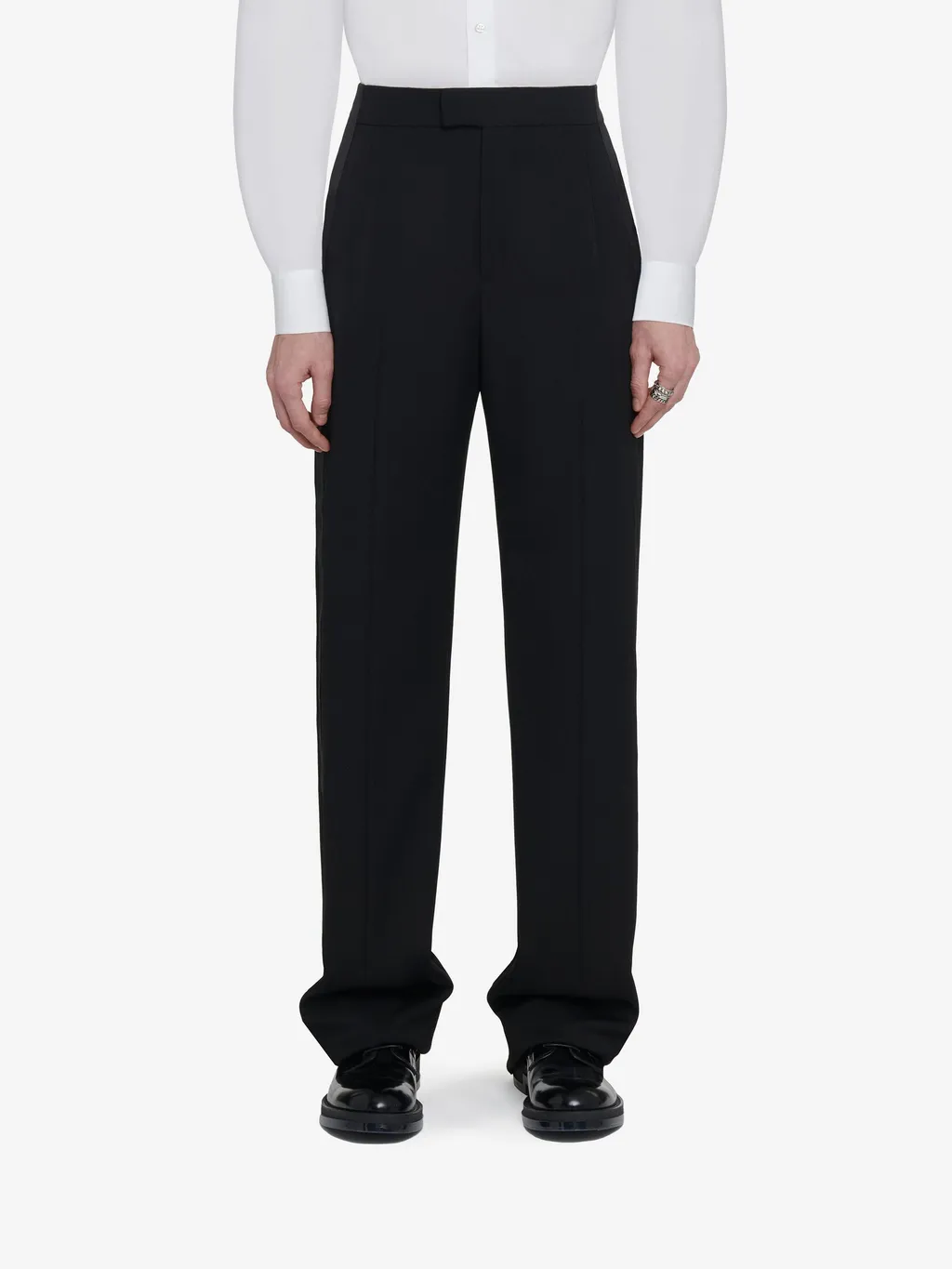 Alexander Mcqueen Wide-Leg Tuxedo Trousers