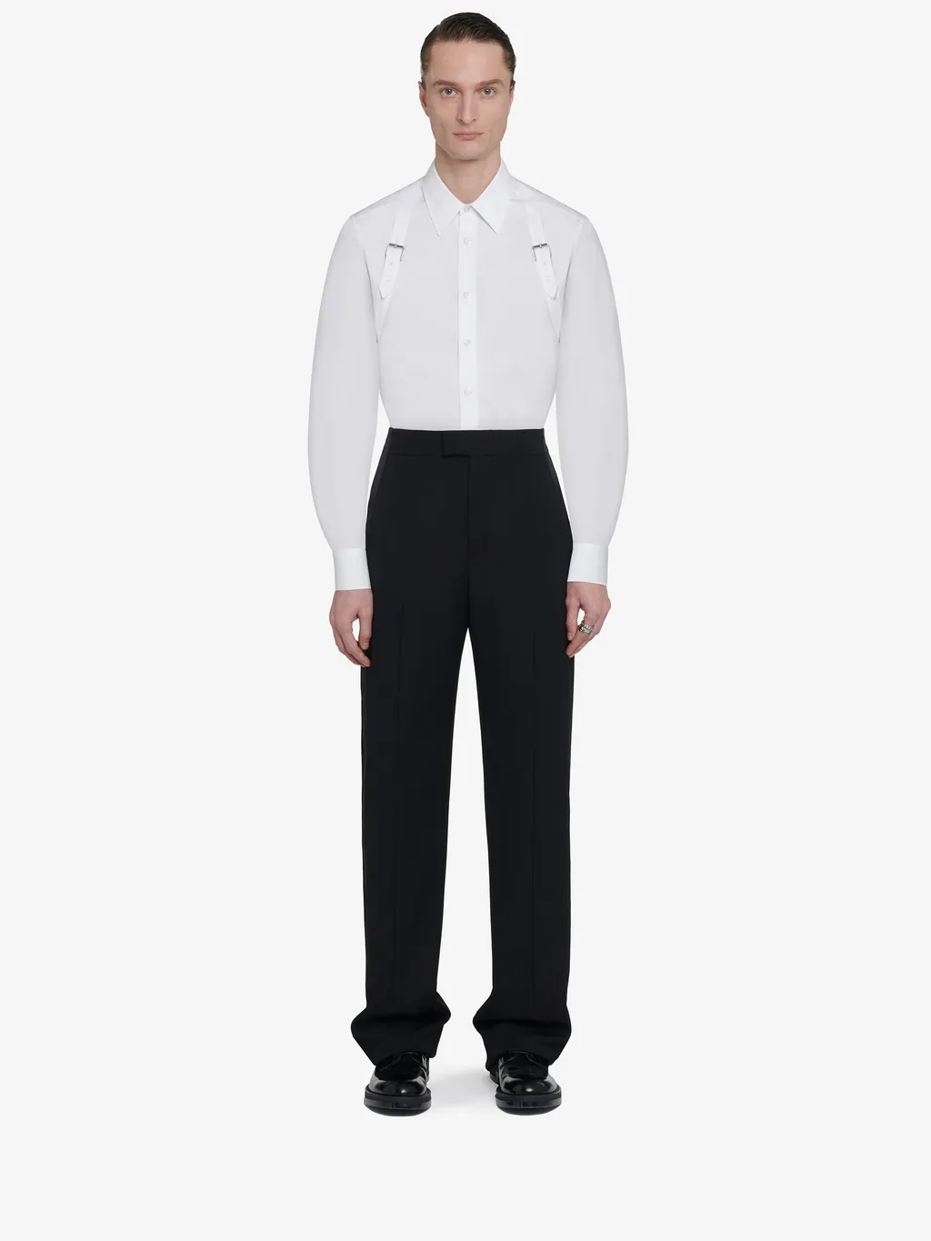 Alexander Mcqueen Wide-Leg Tuxedo Trousers