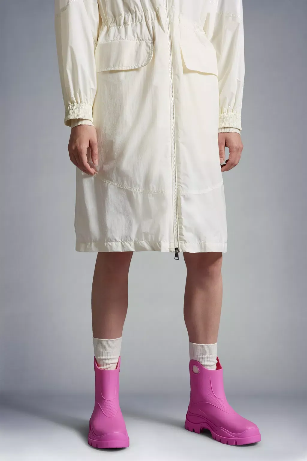 Moncler Misty Round-Toe Rain Boots