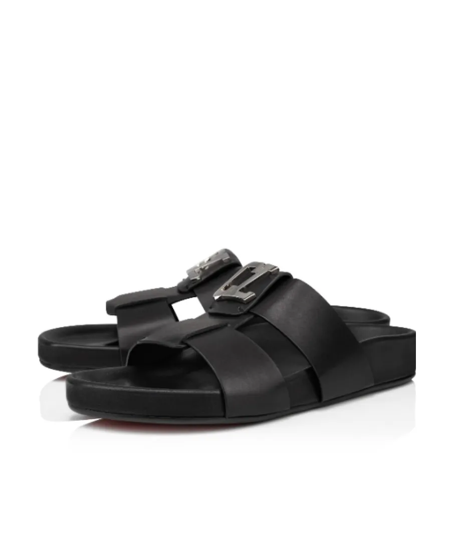 Christian Louboutin Dhabubizz Logo Plaque Sandals