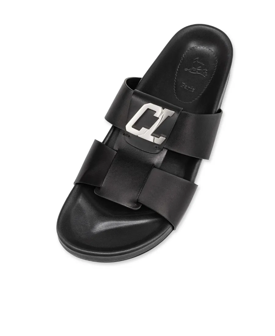 Christian Louboutin Dhabubizz Logo Plaque Sandals