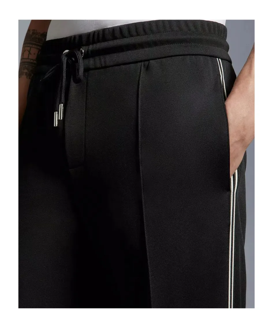 Moncler Logo Patch Elastic Waist Jogging Pants