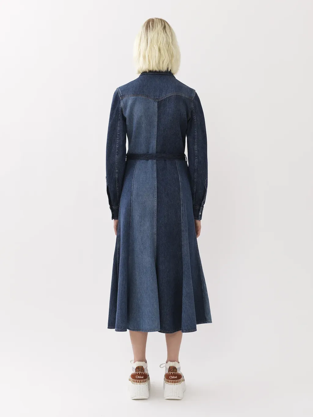 Belted Denim Shirtdress