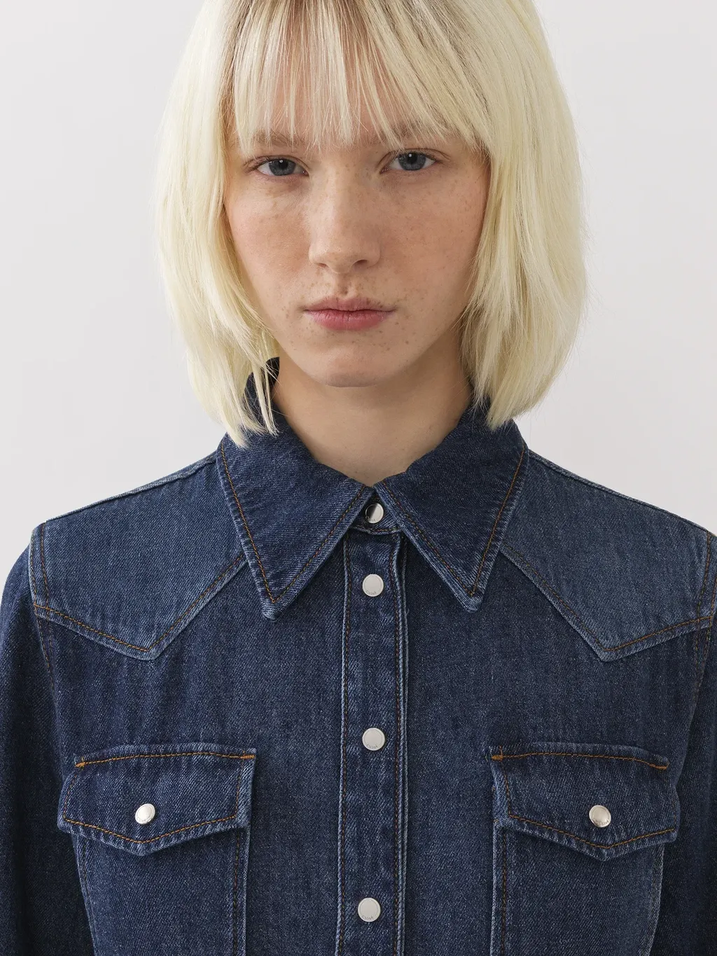 Belted Denim Shirtdress