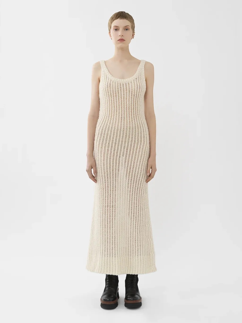 Sleeveless Extra Long Dress