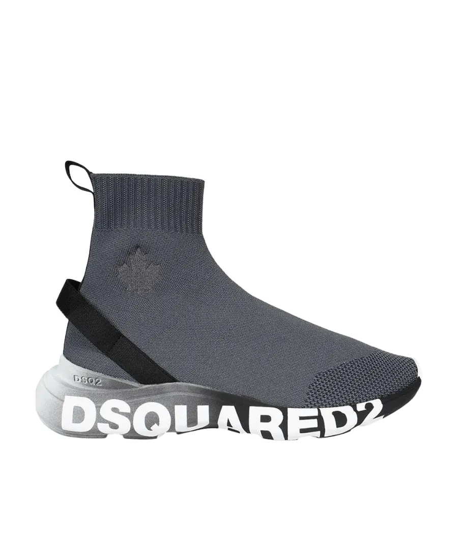 Dsquared2 Logo Printed Almond Toe Sneakers