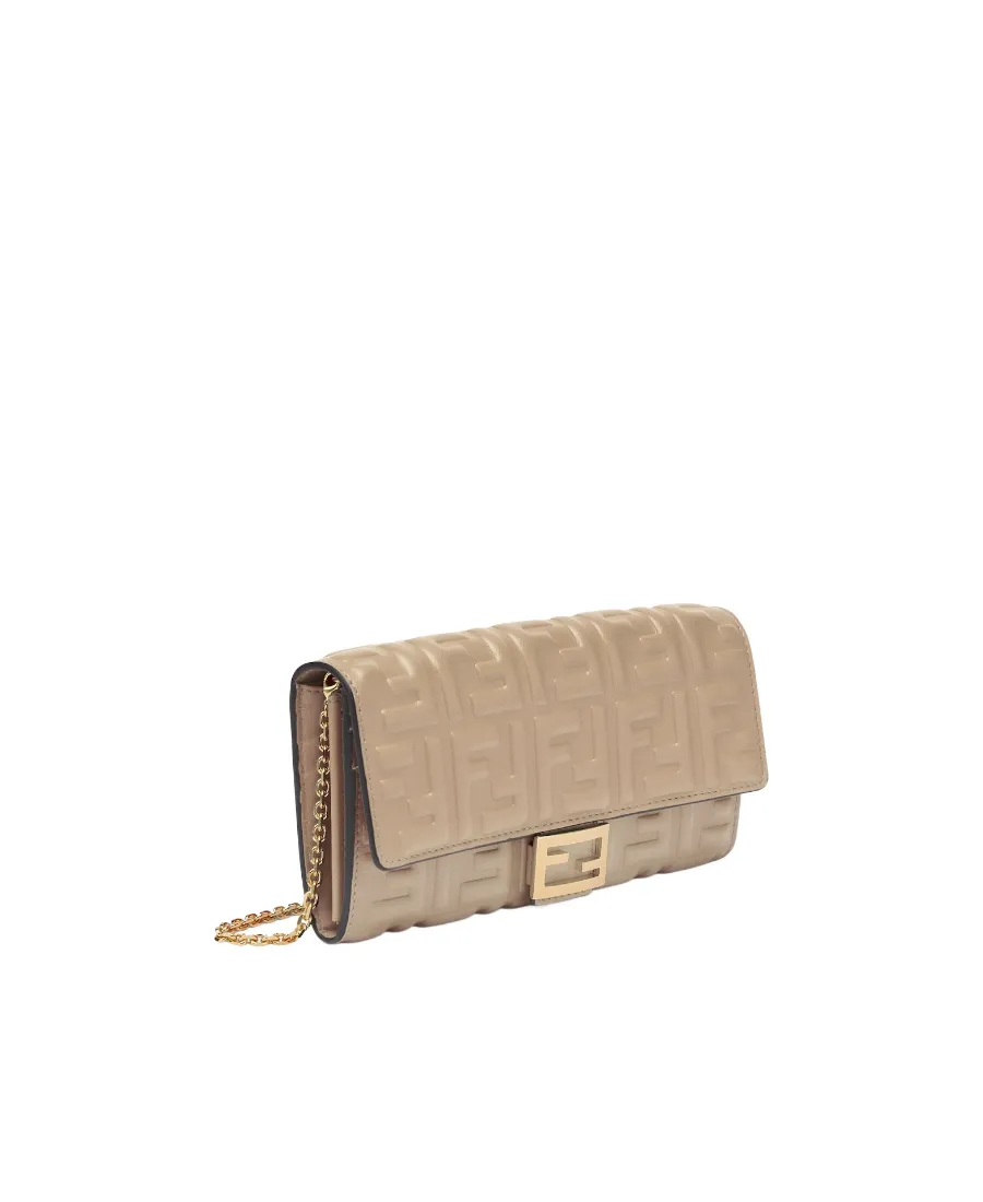 Fendi Ff Motif Baguette Continental Chain-Linked Wallet