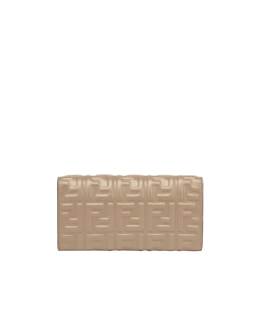 Fendi Ff Motif Baguette Continental Chain-Linked Wallet