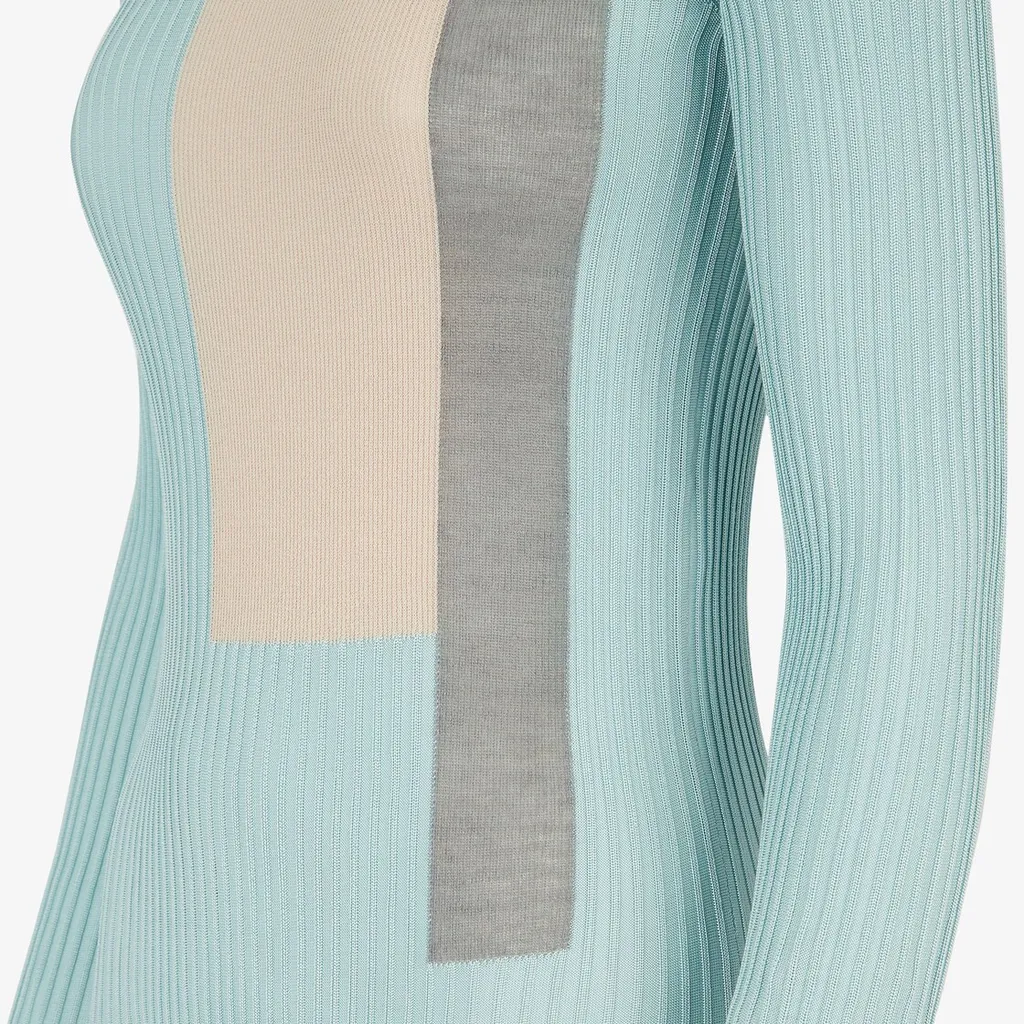 Fendi Color Blocked Knitted Top