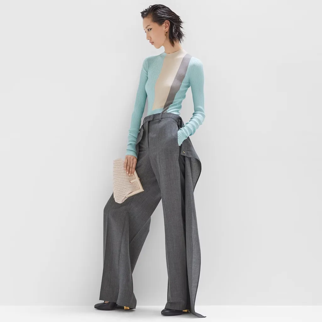 Fendi Color Blocked Knitted Top