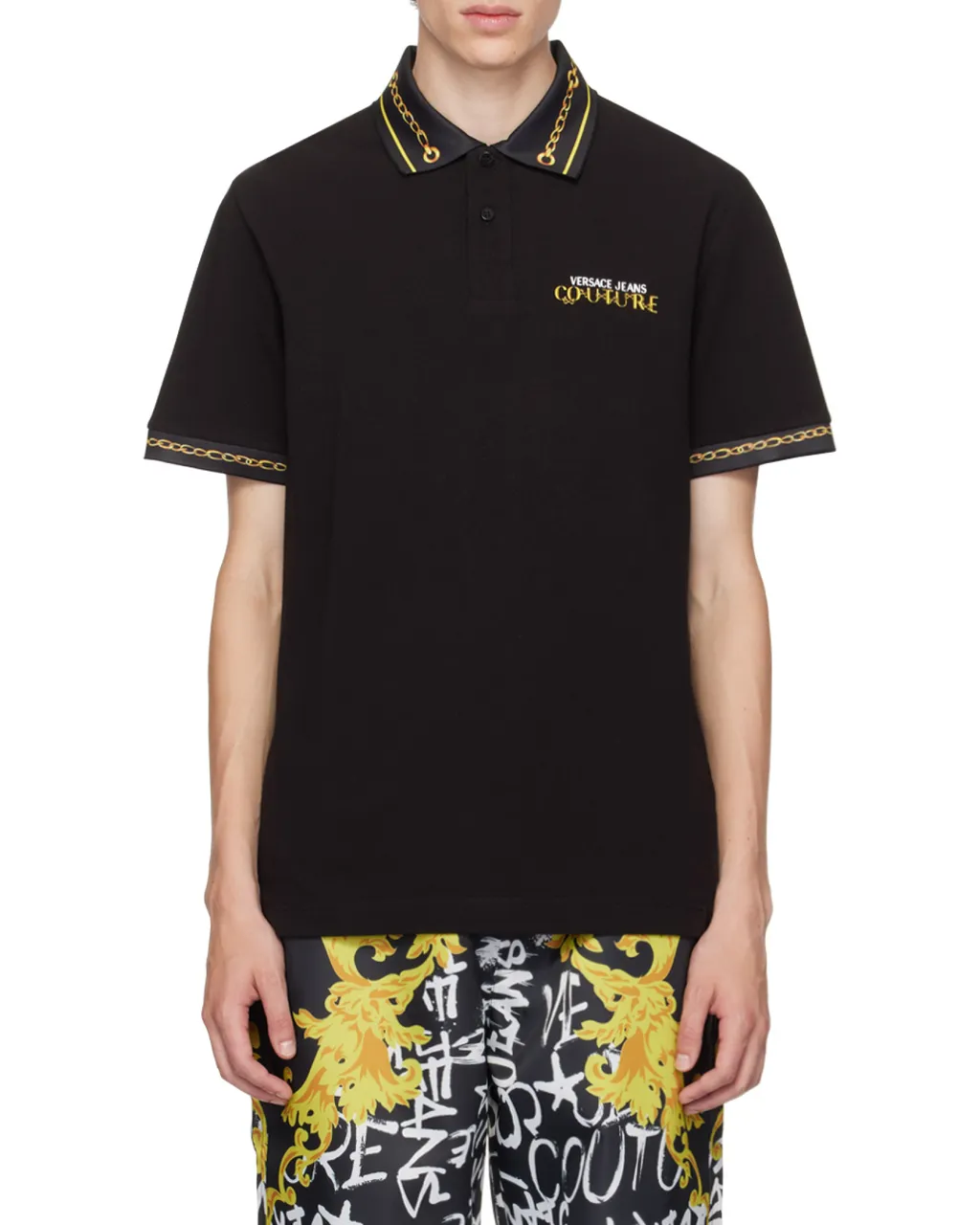 Chain-Link Polo Shirt