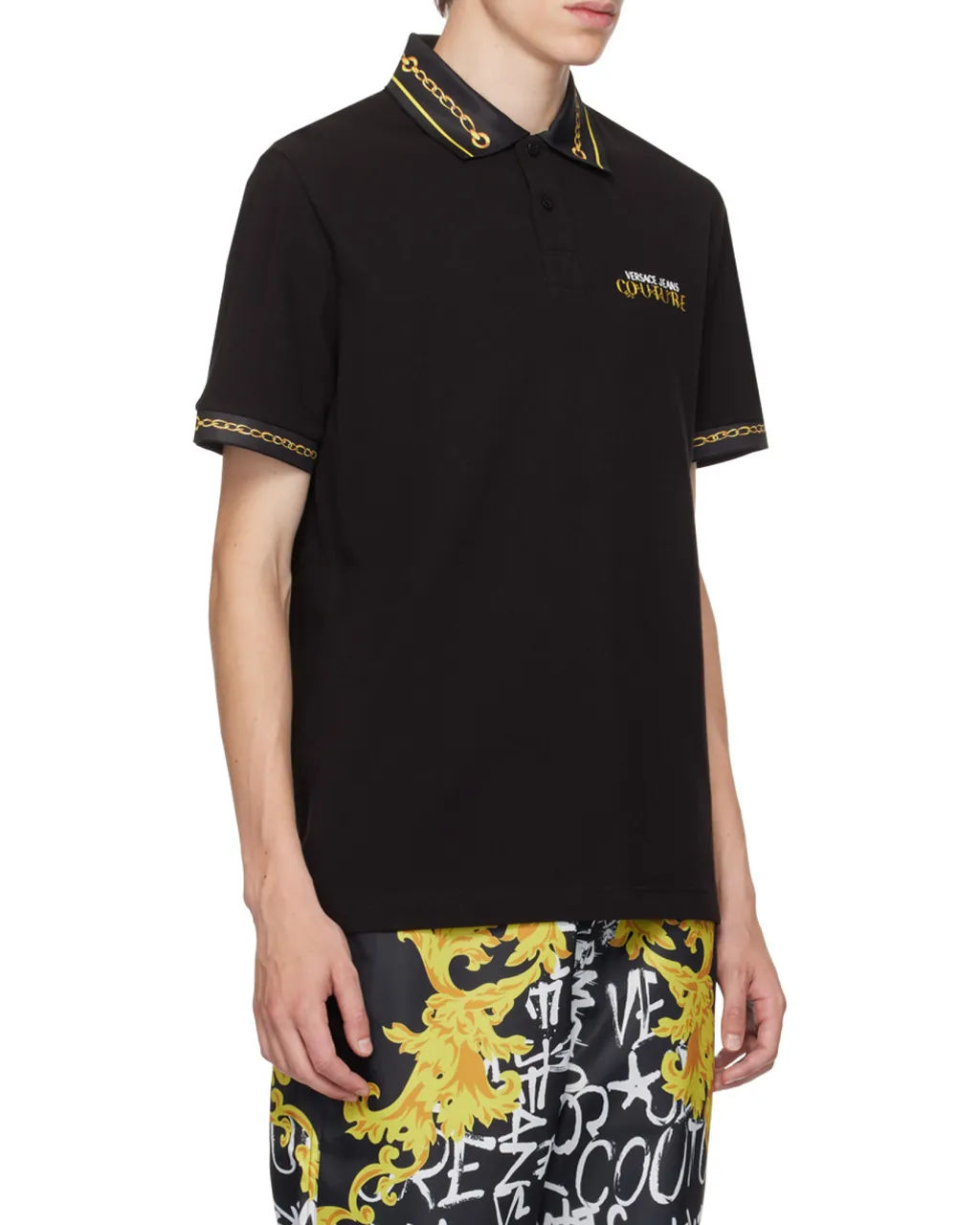 Chain-Link Polo Shirt