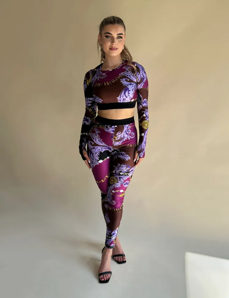 Versace Jeans Couture Printed Cropped Top