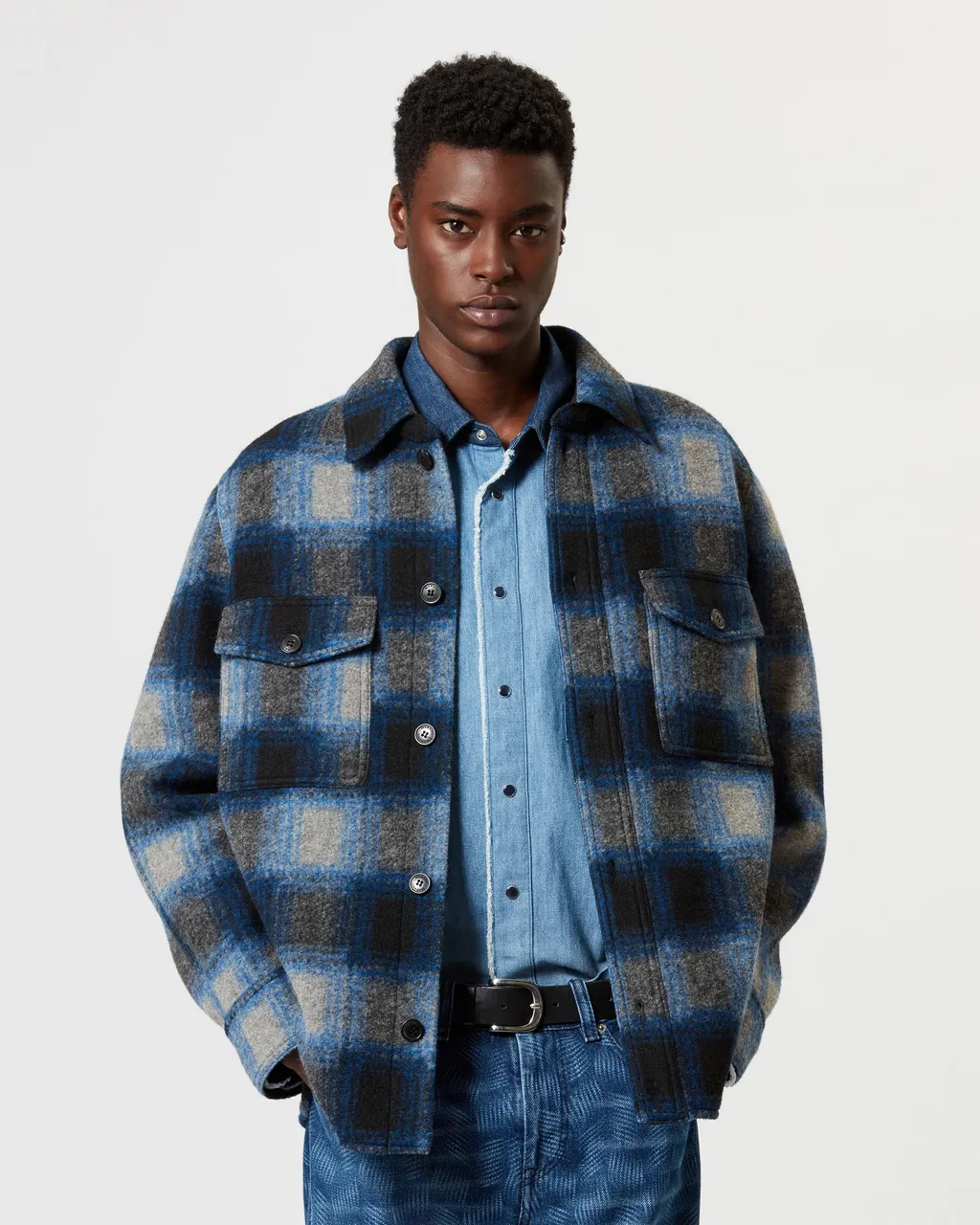 Isabel Marant Checked Long-Sleeved Shirt