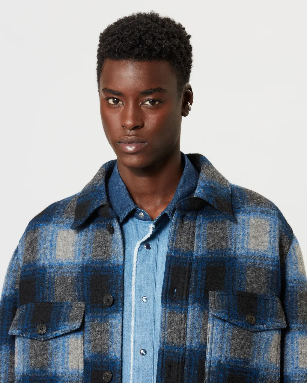 Isabel Marant Checked Long-Sleeved Shirt