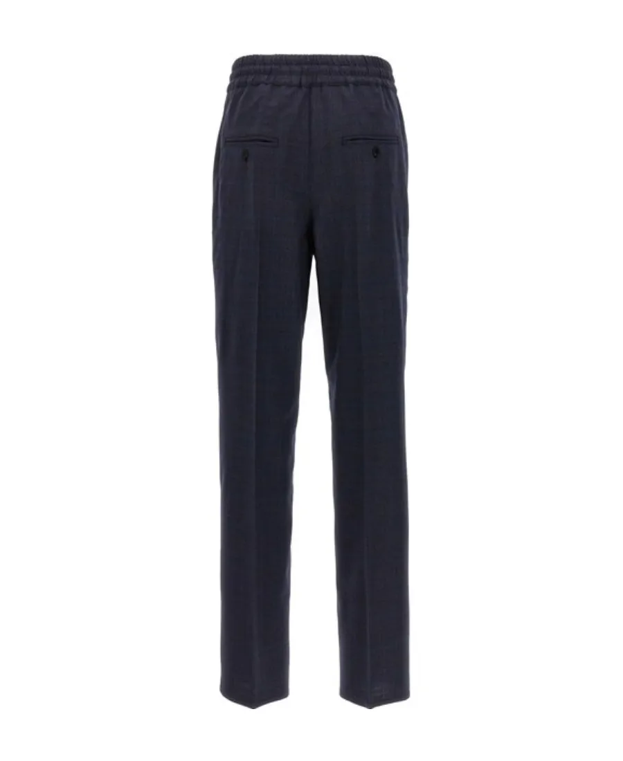 Priska Checked Stretch-Wool Trousers