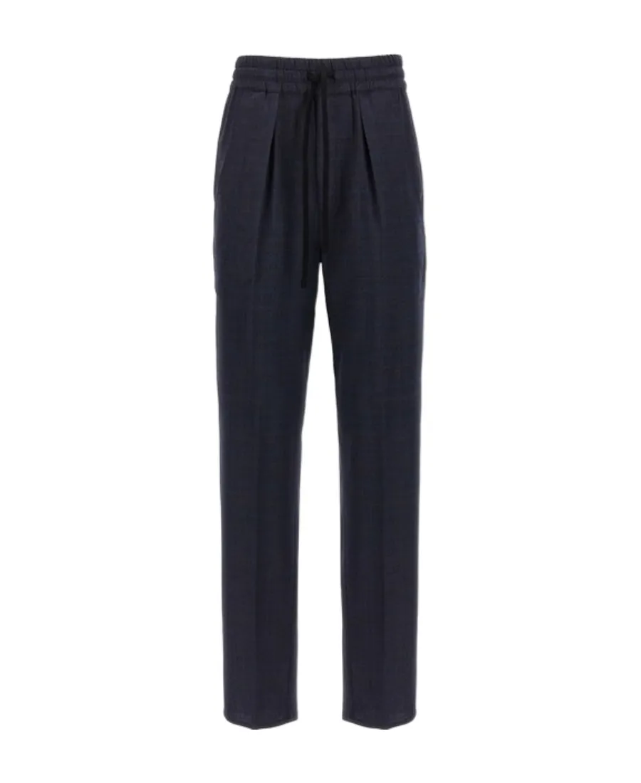 Priska Checked Stretch-Wool Trousers