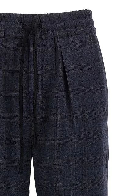 Priska Checked Stretch-Wool Trousers