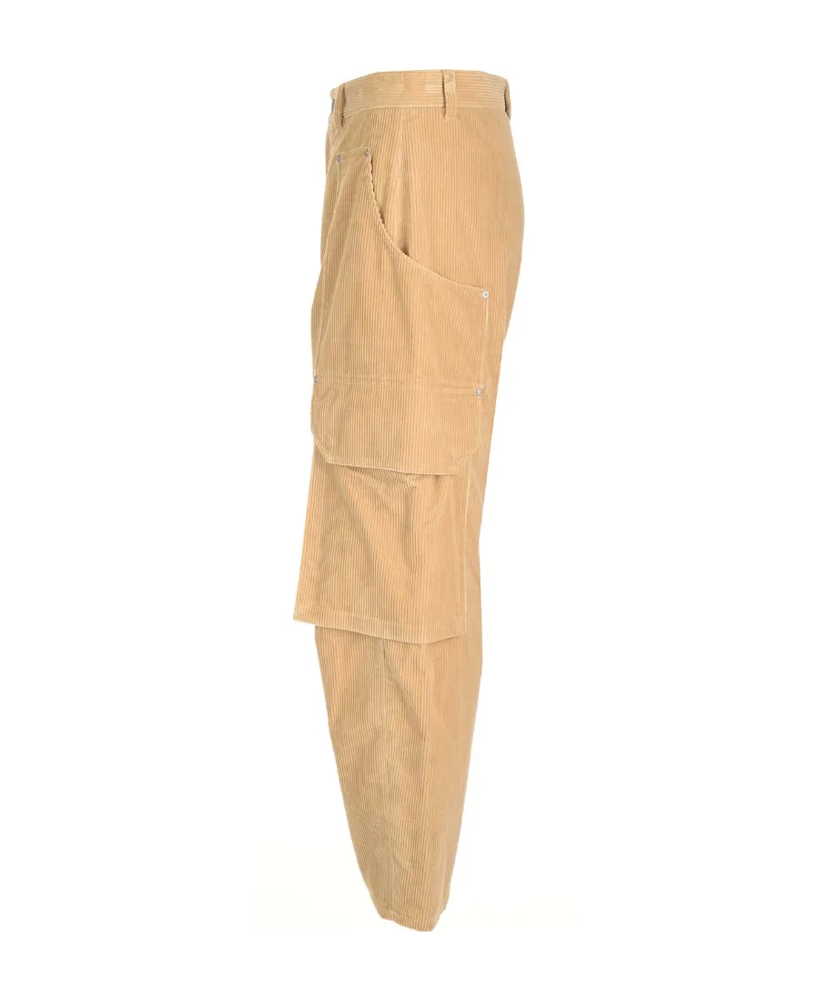 Palm Angels Carrot Fit Corduroy Cargo Pants