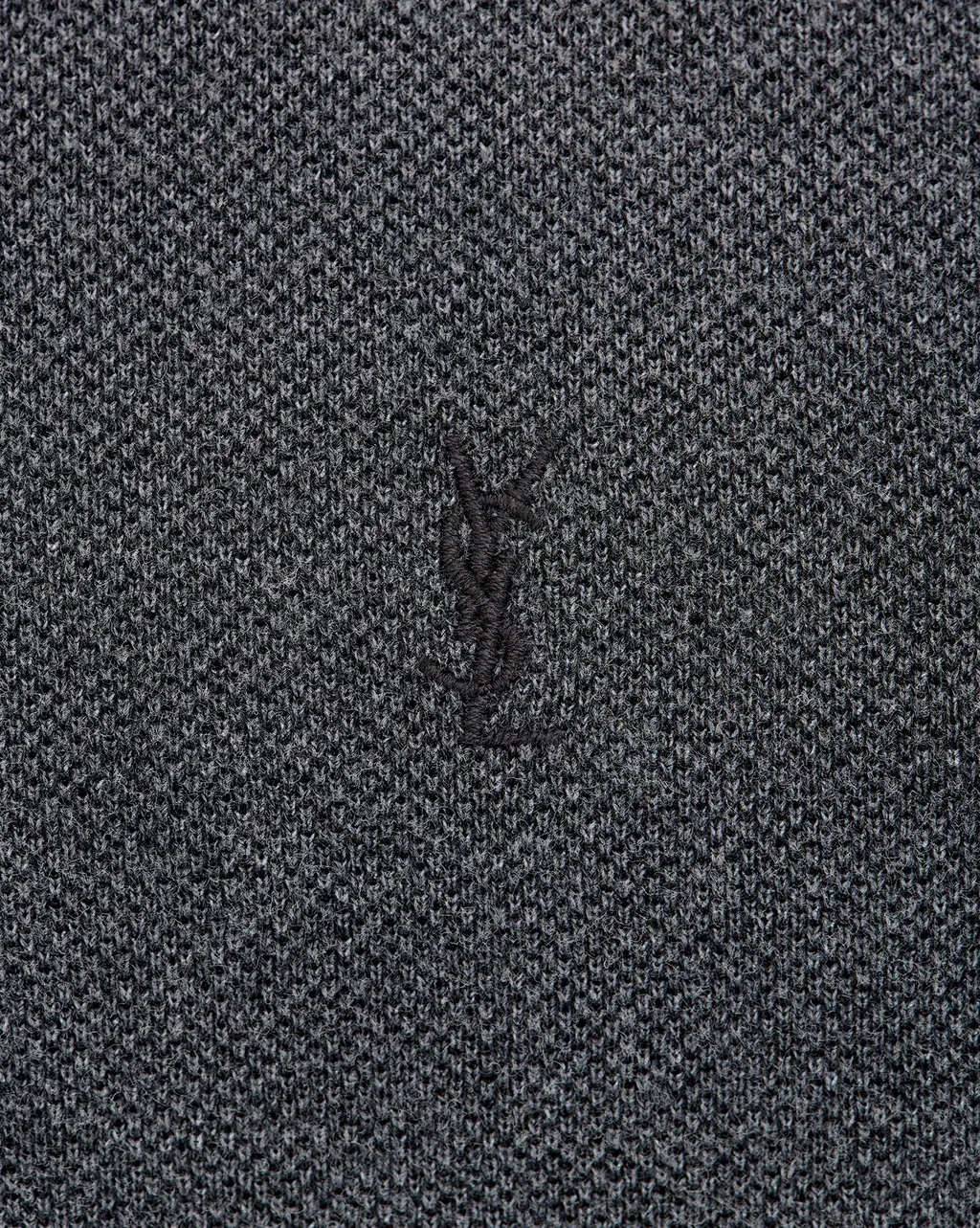 Saint Laurent Cassandre Short-Sleeved Polo Shirt
