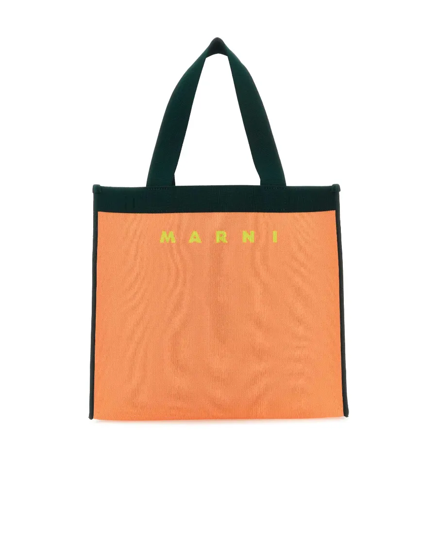 Marni Logo Detailed Top Handle Bag
