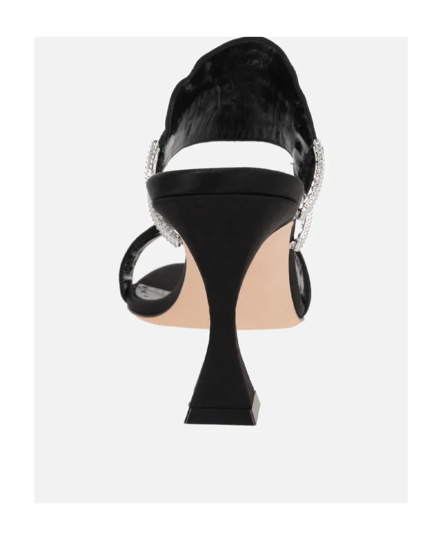Manolo Blahnik Chinap Embellished Satin Sandals
