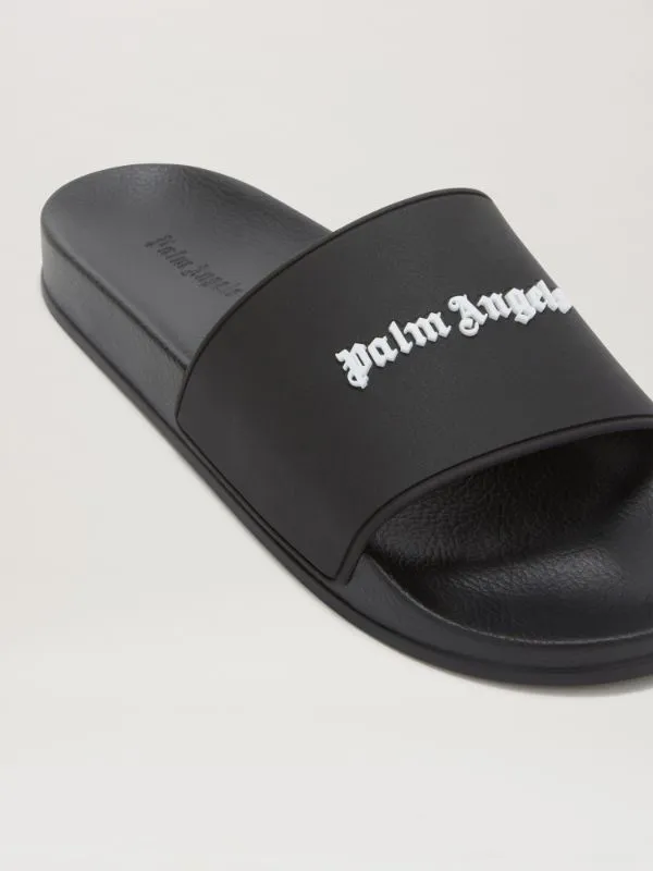 Palm Angels Logo Embossed Slides