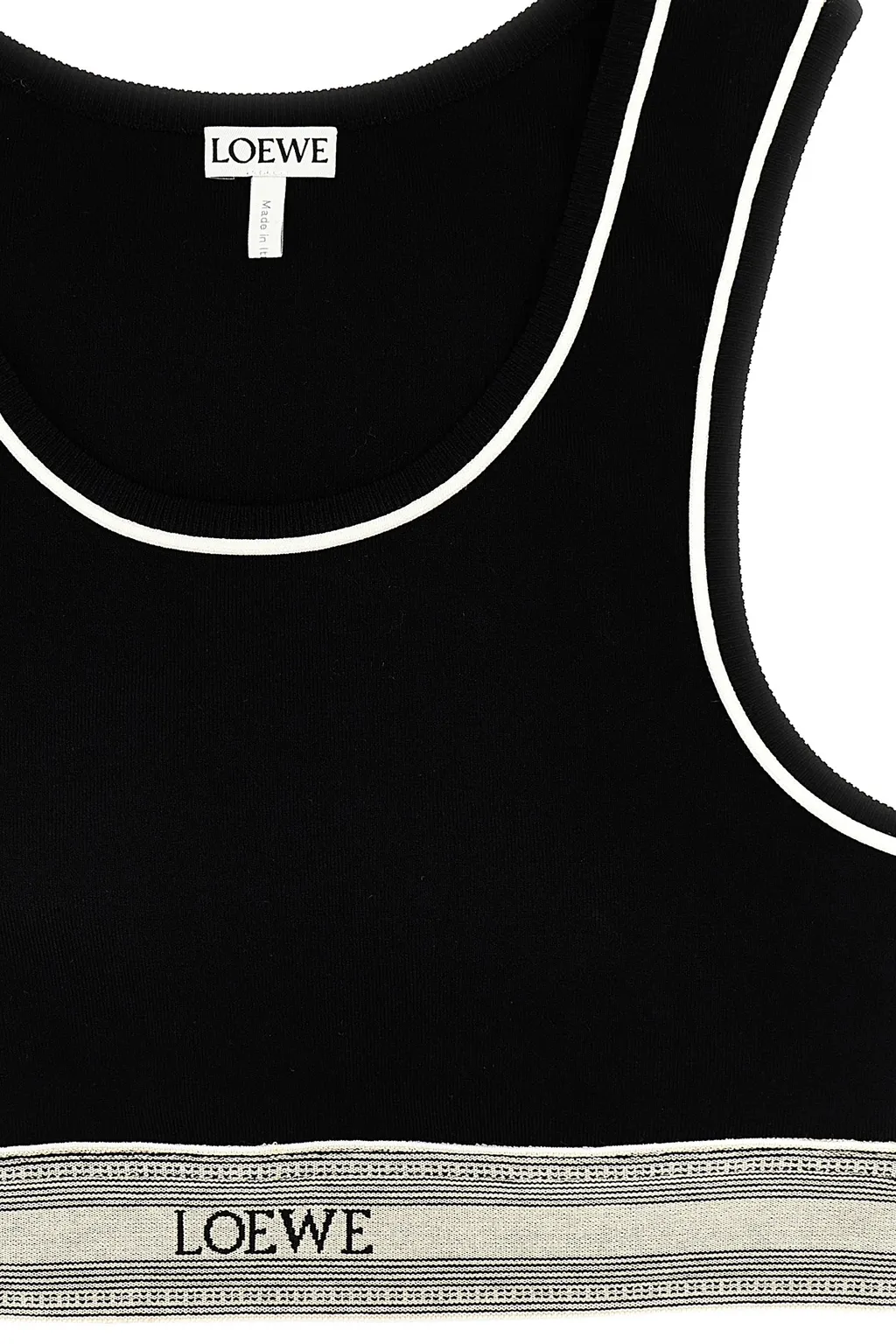 Loewe Logo Band Cropped Tank Top